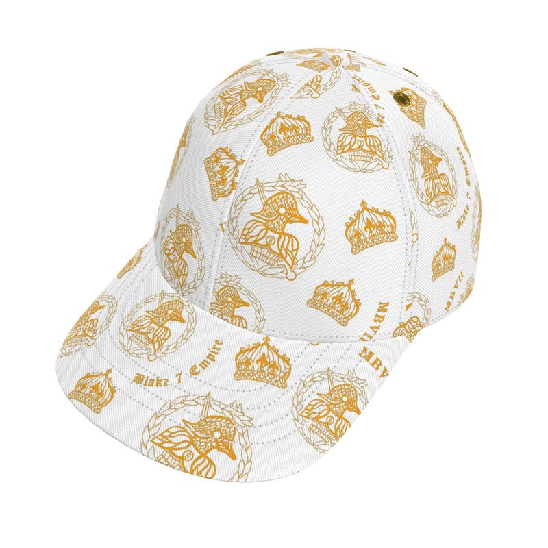 Gold and white Twill hat