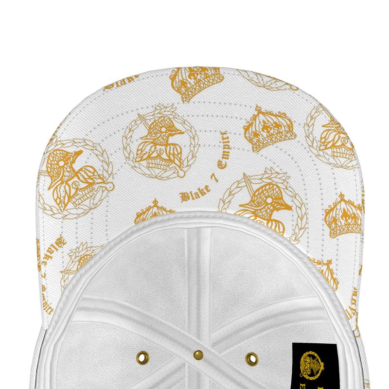 Gold and white Twill hat